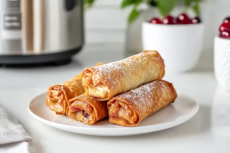 Air Fryer Cherry Cheesecake Egg Rolls