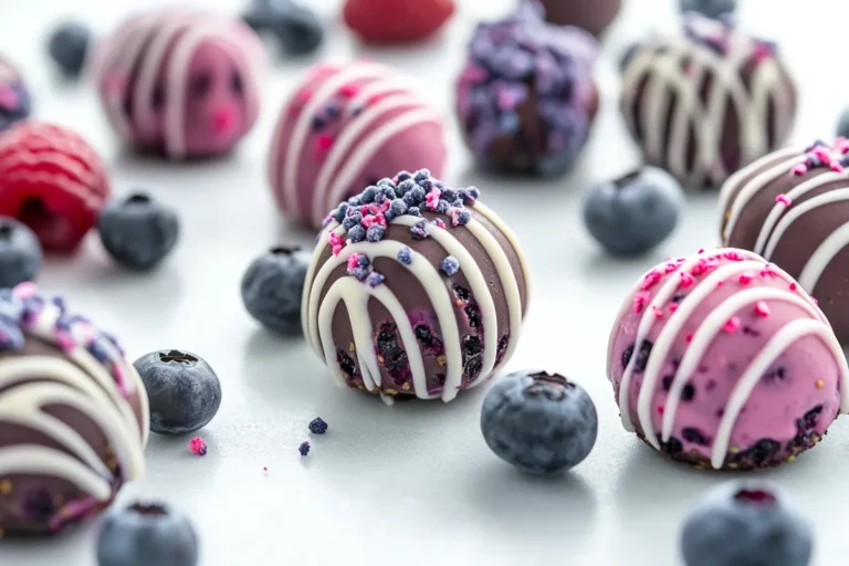 No-bake, and that yummy berry goodness in Blueberry Lemon Power Bites