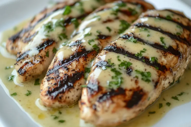 Grilled Chicken with Creamy Garlic Sauce Recipe