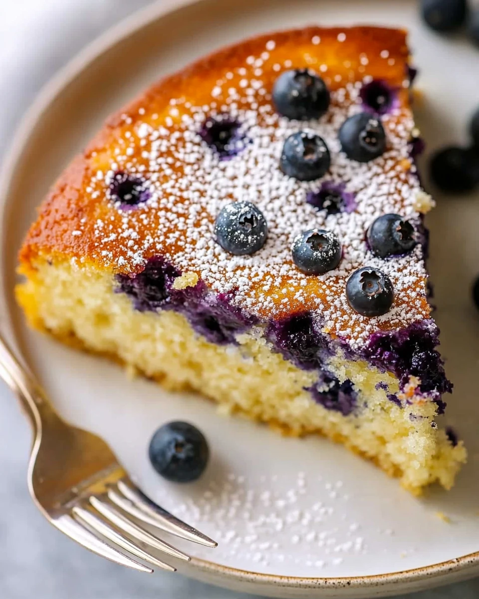 Cottage Cheese Blueberry Cake