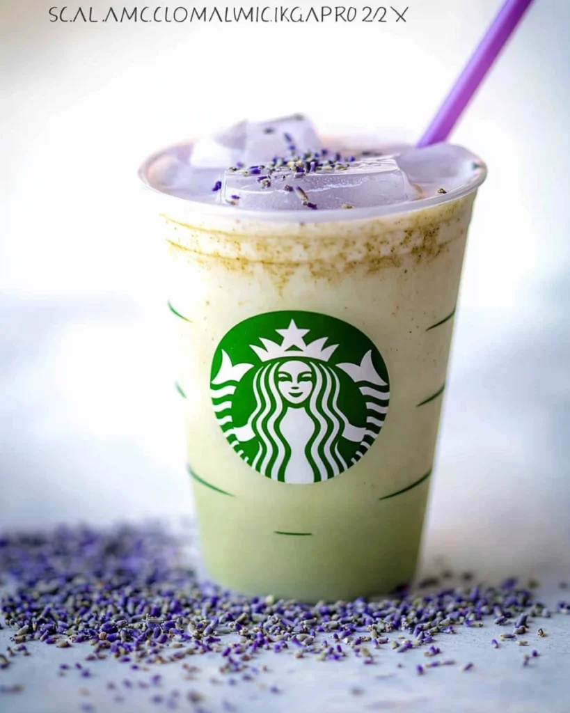 Iced Lavender Cream Oatmilk Matcha