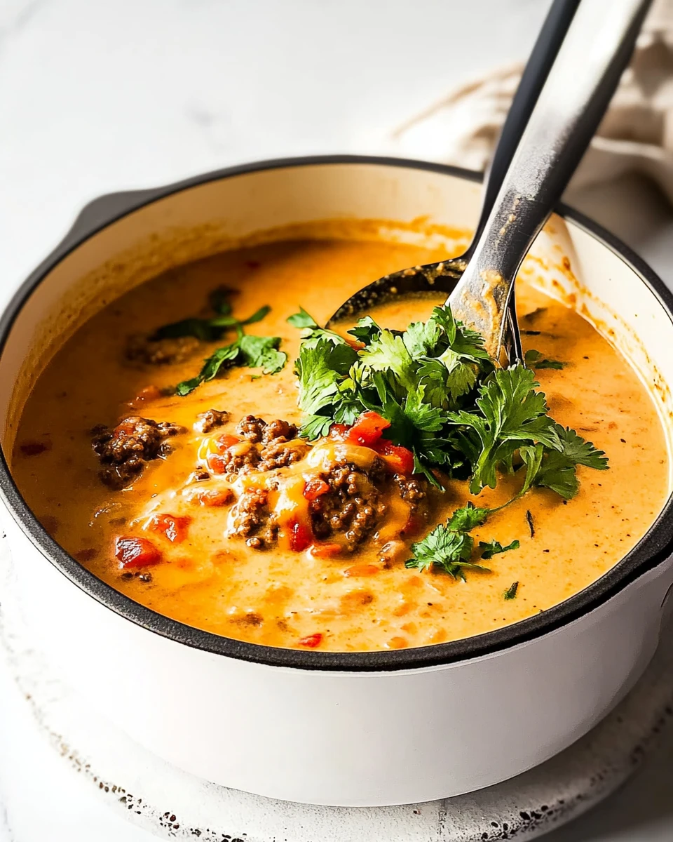 Keto Cheeseburger Soup