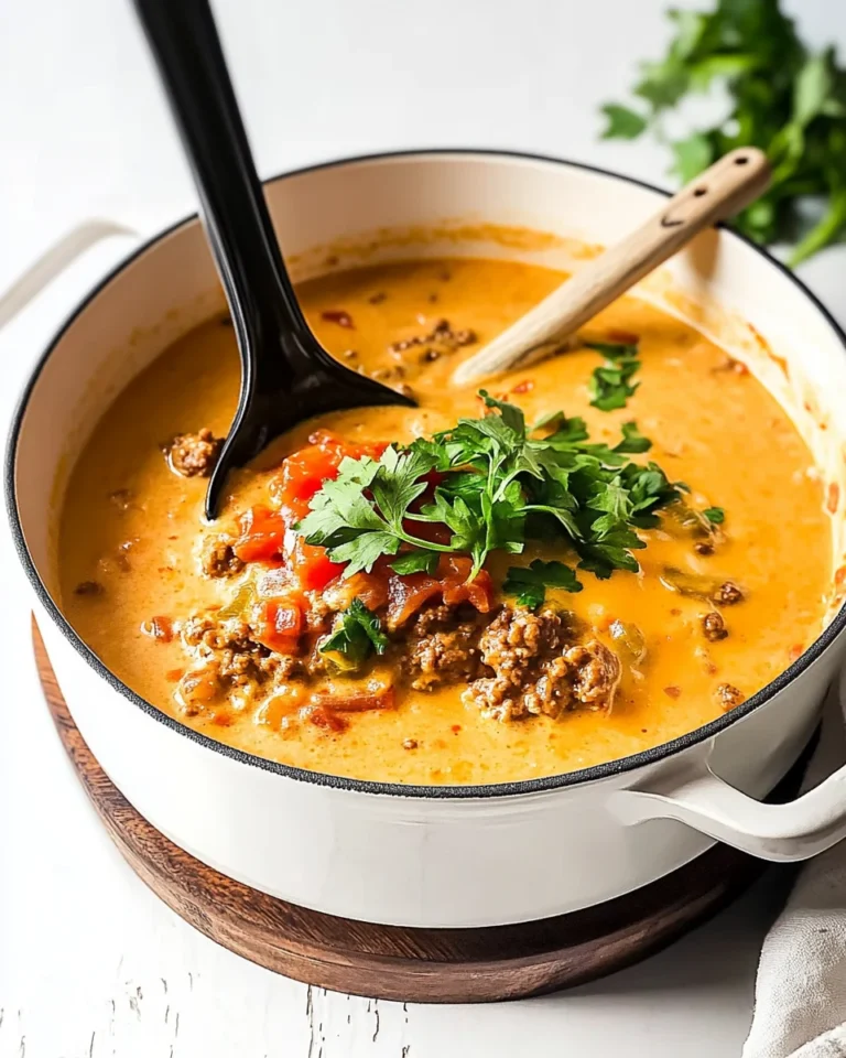 Keto Cheeseburger Soup