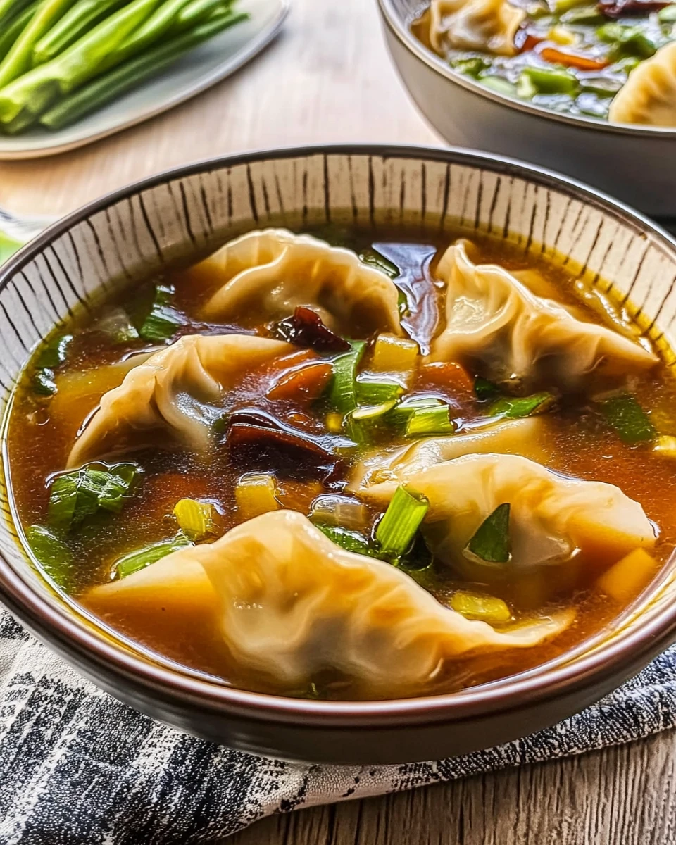 Potsticker Hot and Sour Soup