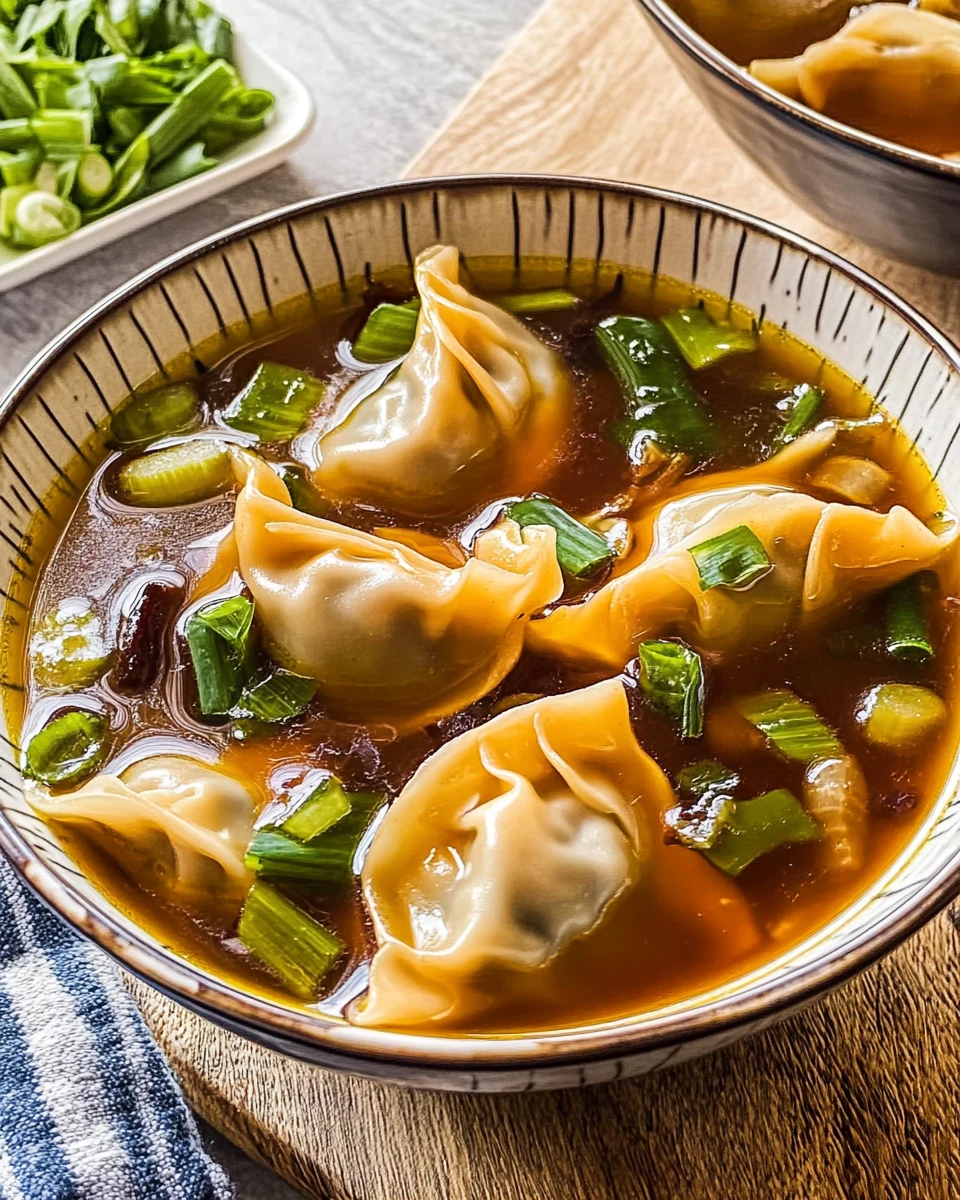 Potsticker Hot and Sour Soup