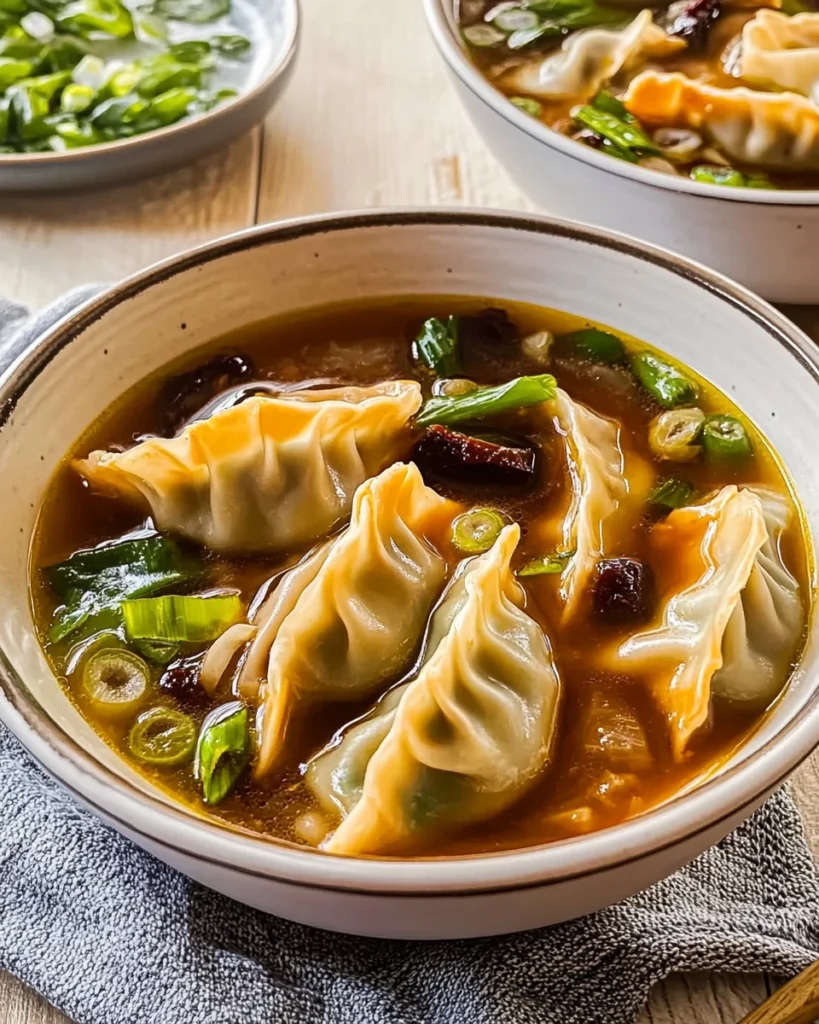 Potsticker Hot and Sour Soup