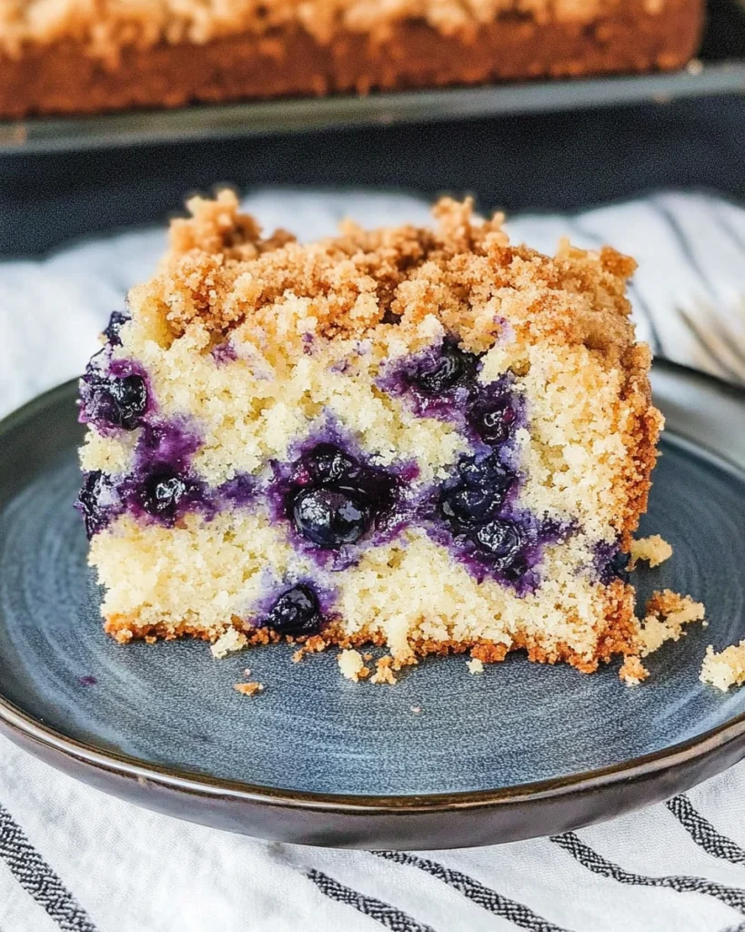 Sour Cream Blueberry Coffee Cake