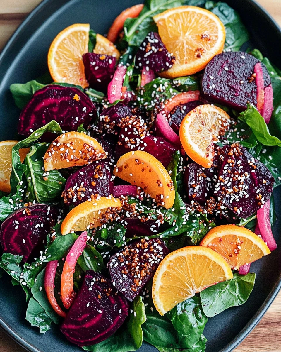 Beet and Citrus Salad with Toasted Sesame Seeds