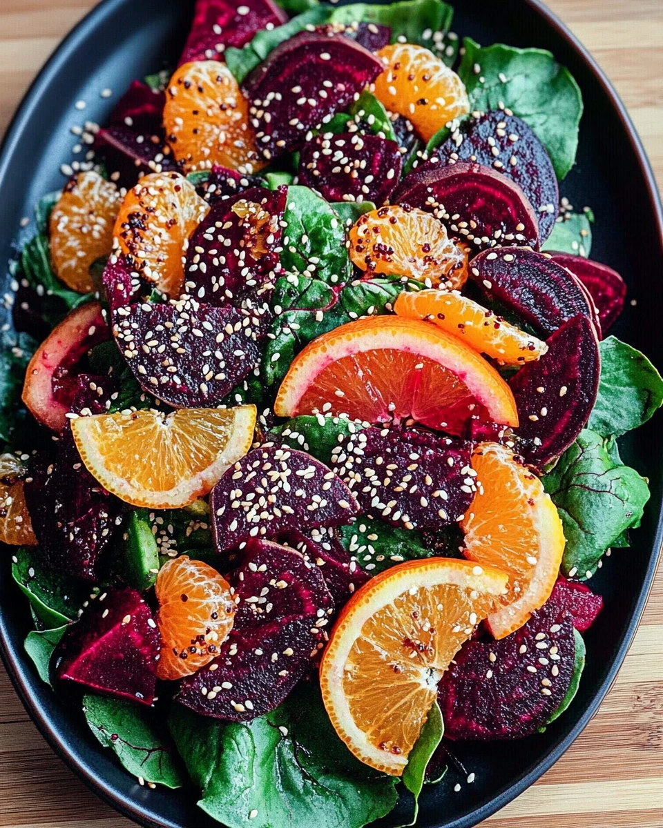 Beet and Citrus Salad with Toasted Sesame Seeds