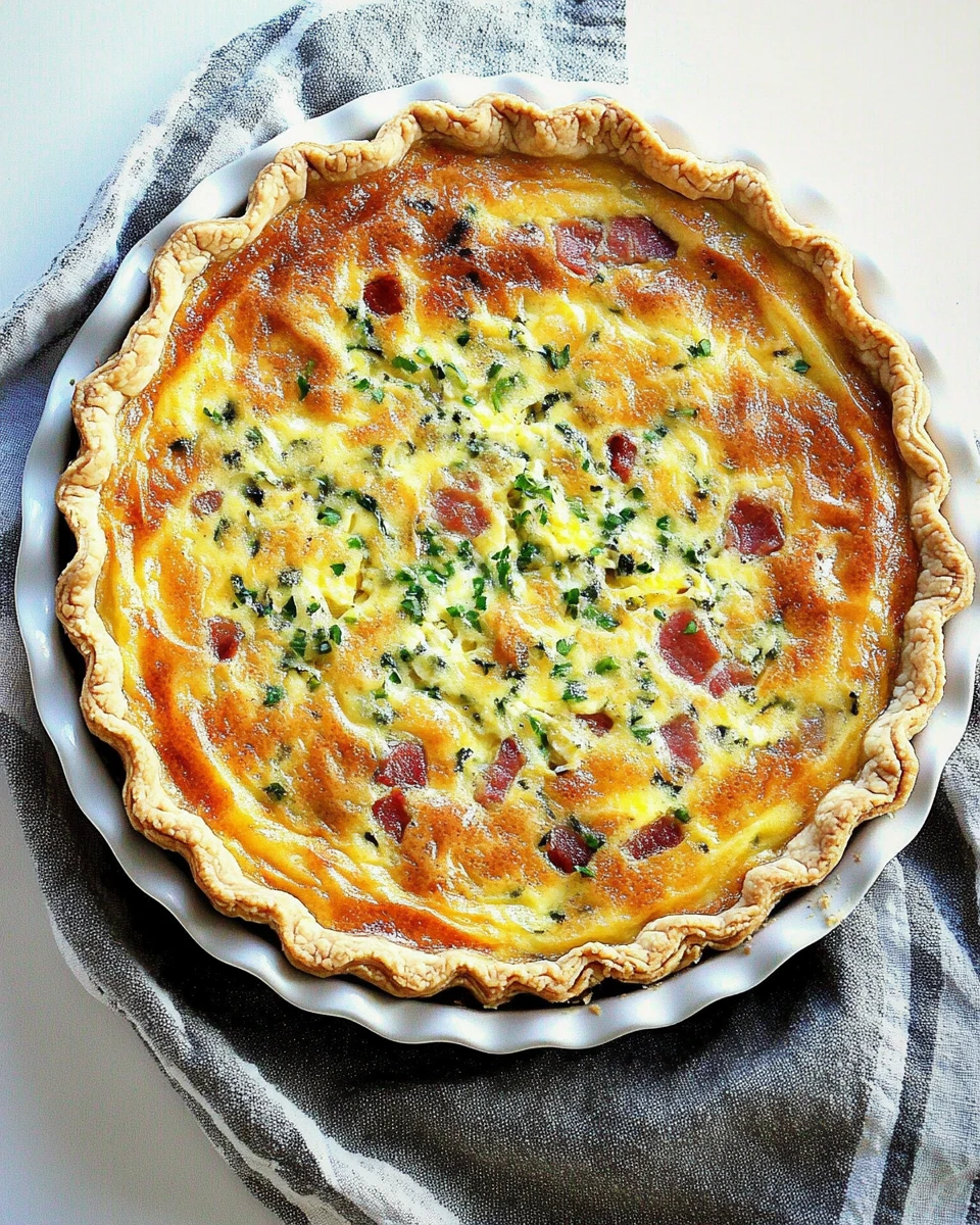 Classic Quiche Lorraine with Bacon