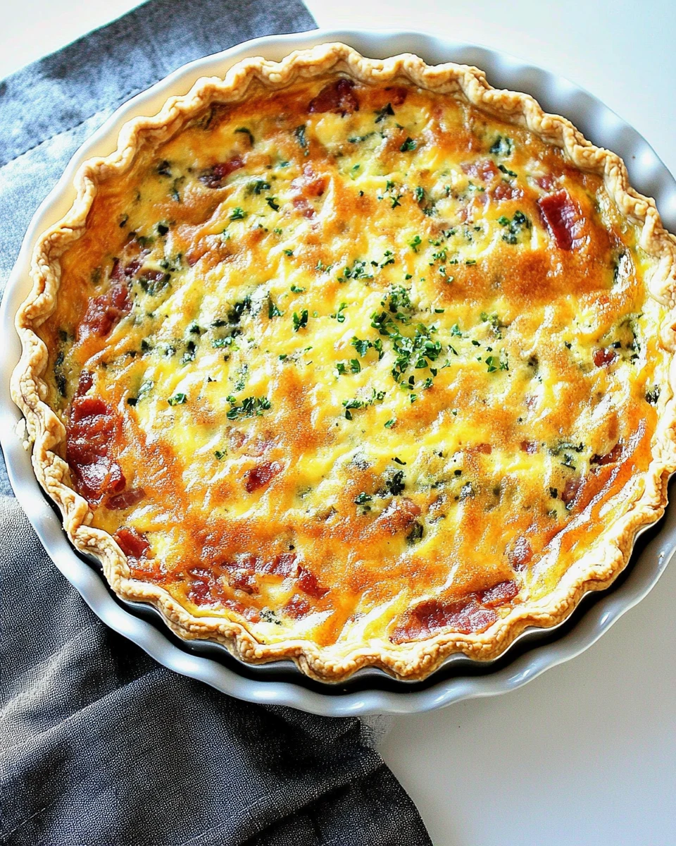 Classic Quiche Lorraine with Bacon