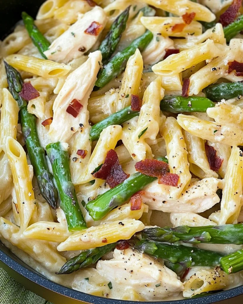 Creamy Chicken and Asparagus Pasta