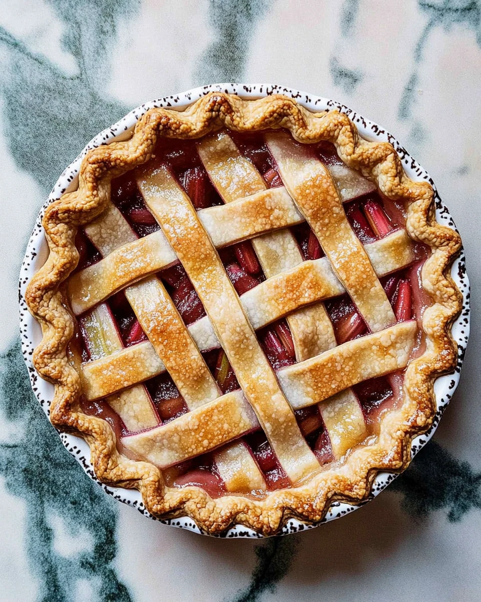 Fresh Rhubarb Pie