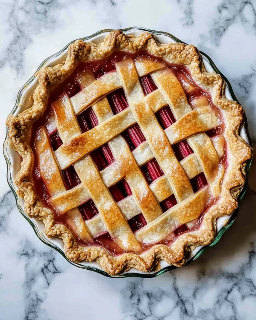 Fresh Rhubarb Pie