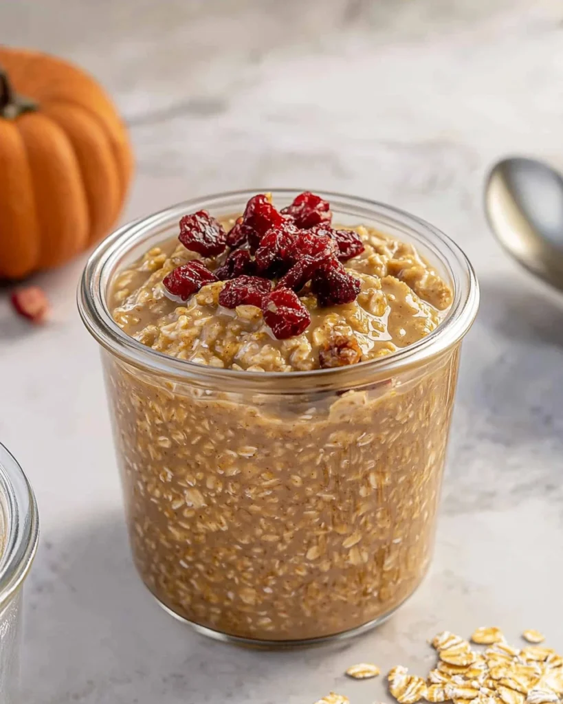 High-Protein Pumpkin Overnight Oats