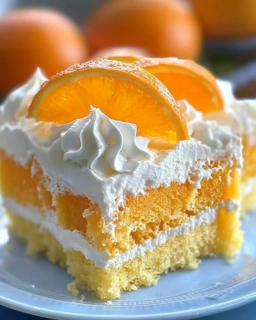 Orange Crush Poke Cake