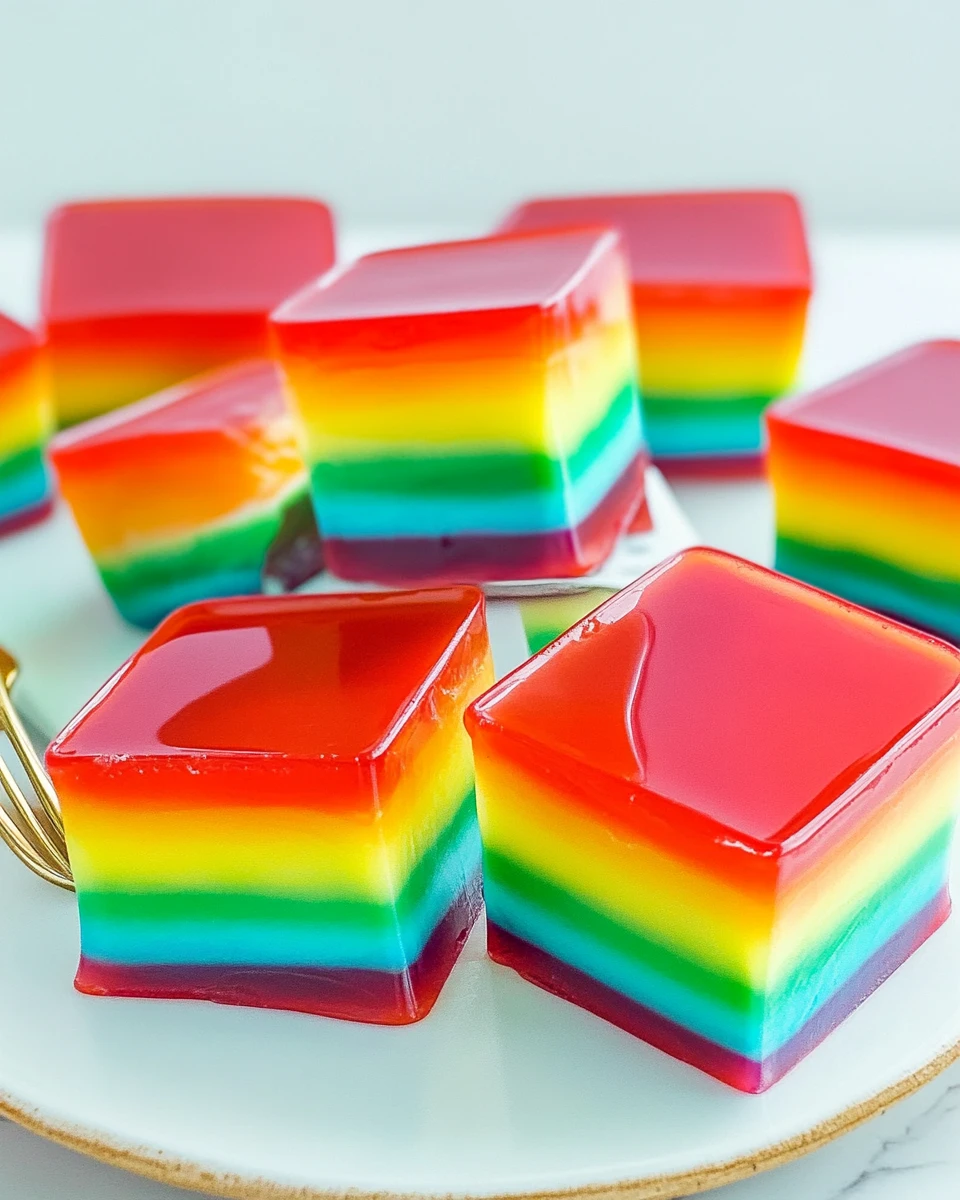 Rainbow Jello